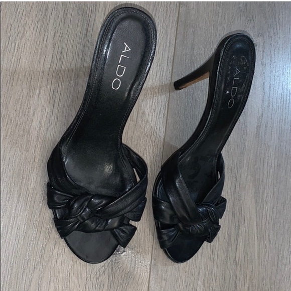 Aldo Shoes - ALDO Black Leather Heels 37